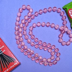 Pink Clear Bead Necklace Kawaii Cute Fairy Pixie vintage cosplay